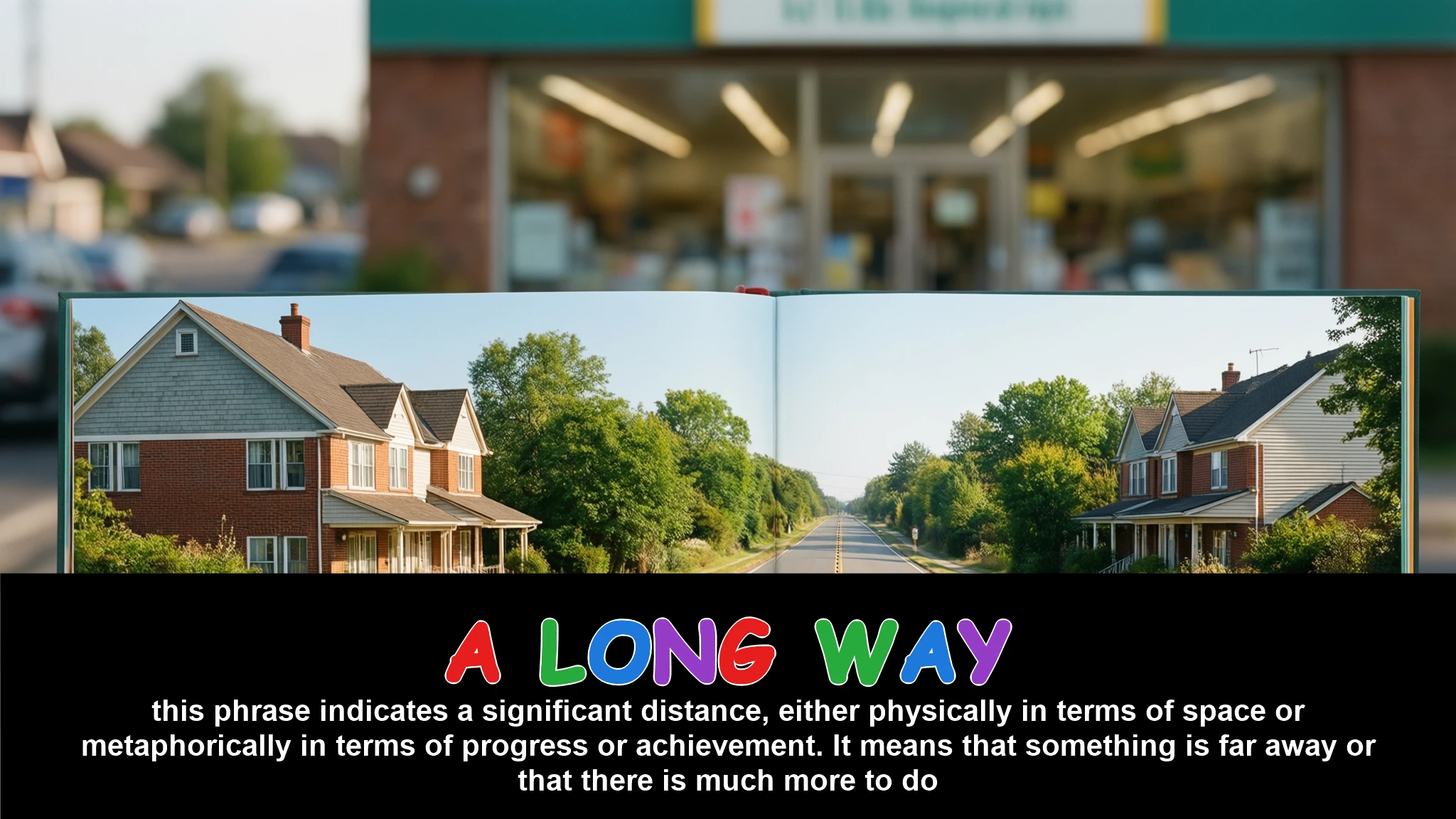 English Illustration for a long way